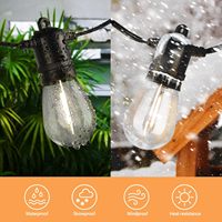 Guirlandes lumineuses décoratives d'extérieur LED suspendues de haute qualité, imperméables, blanc chaud, cuivre, IP44, personnalisables