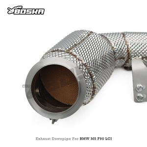 Tuyau d'échappement de tuning pour BMW M5/M6 F90 LCI 4.4TT 2018-2024 Boska Racing <span class=keywords><strong>Sport</strong></span> Header avec catalyseurs 100/<span class=keywords><strong>200</strong></span>/300 <span class=keywords><strong>cellules</strong></span> - Product Image 2