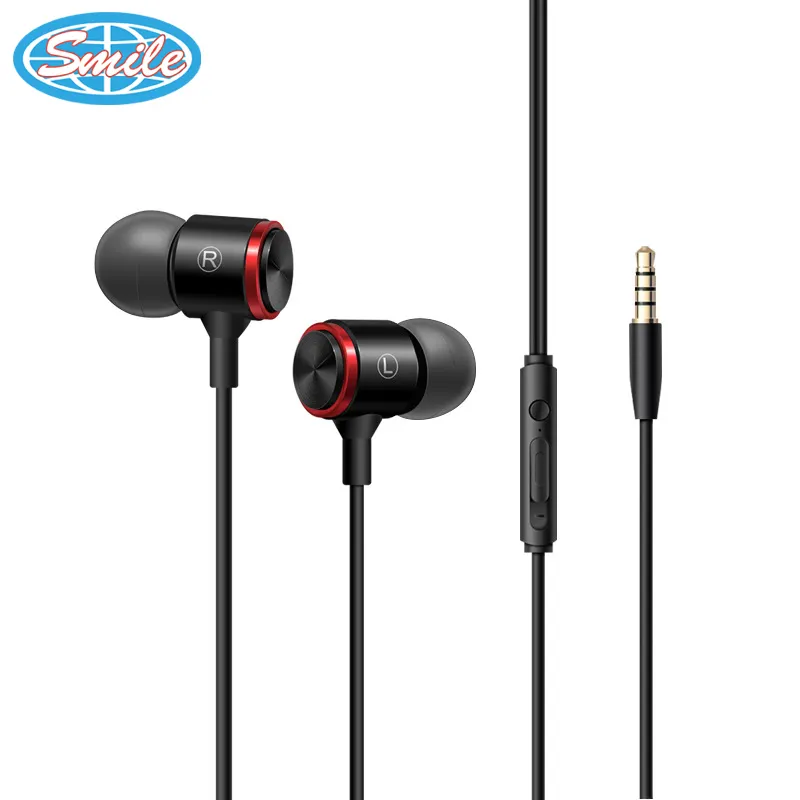 Hot Sell High Quality Android Wired 3.5mm Noise Cancelling Game Headphones 1.2 M Earphones With Mic Earbuds In-ear Headphone