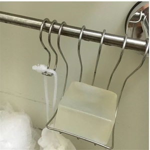 Stainless Steel Waterproof Soap <b>Rack</b> with Suction Cup Wall Mount <b>Drain</b>-Free Perforated Design Modern Holder for Bathroom Storage - Product Image 3