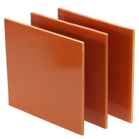 Plaque de bakélite orange 3021, feuille stratifiée en papier phénolique pour isolation électrique, découpe CNC