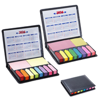 Ensemble de blocs-notes adhésifs rectangulaires personnalisés en PU pour calendrier de bureau, index fléchés, fournitures de bureau – Vente chaude