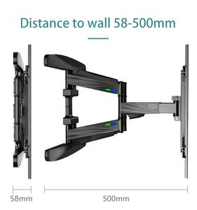 KLC-X6 <span class=keywords><strong>Support</strong></span> <span class=keywords><strong>Mural</strong></span> TV Universel 32-75 Pouces, <span class=keywords><strong>Support</strong></span> Orientable pour Écran LCD - Product Image 4