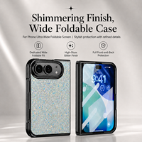 Étui pliable large à finition scintillante pour iPhone 18 Ultra Fold Cover