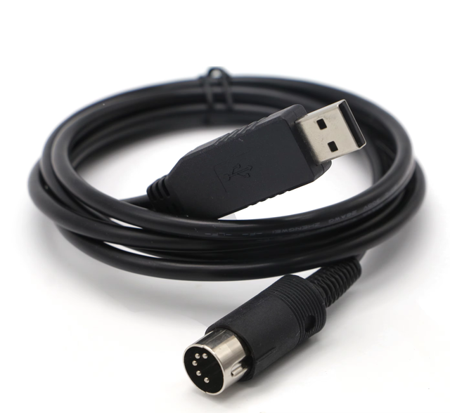 1.8m USB to DIN 5PIN Male Adapter RS232 Serial Cable