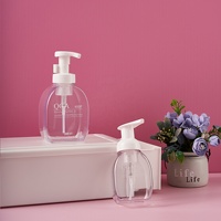 Distributeurs de savon sous forme ovale, bouteille à pompe, vide, savon pour les mains, 200/400ml