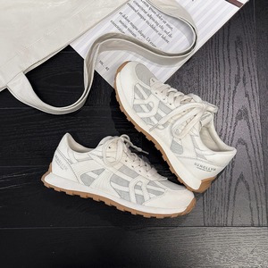 Zapatillas Deportivas de Mujer, Blancas, de Cuero y Malla, Ligeras, Transpirables, Cómodas, Casuales, para Correr, 2026 - Product Image 6