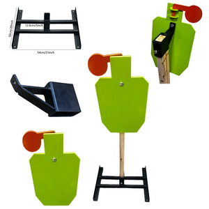 Système de support de cible LIETU LT-A076 en acier AR500, kit complet - Support de cible de 3/8 po d'épaisseur 12x20 po avec montage sur support 2x4 pour le tir - Product Image 6