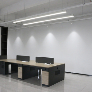 Profilé en aluminium pour tube T8, couleur noir/argent, haute luminosité, installation facile pour la maison, le bureau, l'hôtel, luminaire suspendu linéaire - Product Image 6