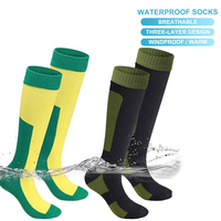Chaussettes d'été unisexes personnalisées en nylon respirant à 3 couches, imperméables, à séchage rapide, pour la randonnée, le ski, le camping en plein air et la pêche à la pêche au wading