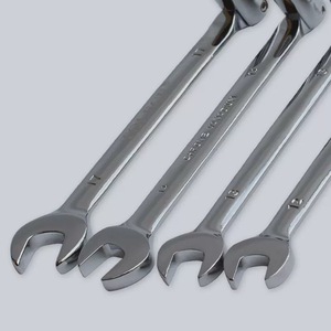 Llave de combinación de extremo abierto de cabeza hexagonal rotativa de doble cabeza, herramienta de reparación de automóviles, llave métrica de extremo abierto - Product Image 2