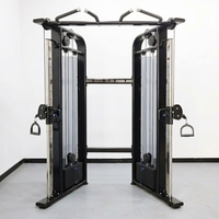 Equipo de Gimnasio Comercial, Máquina de Ejercicios de Fuerza con Polea Doble Ajustable y Funcional