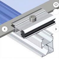 Colliers de fixation pour panneaux photovoltaïques en verre sans cadre, en aluminium, avec caoutchouc EPDM – Prix usine