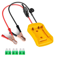 Adaptateur de batterie au lithium pour outils électriques Makita Dewei Mi Woqili Ubi, pince de batterie, pince crocodile avec interrupteur fusible