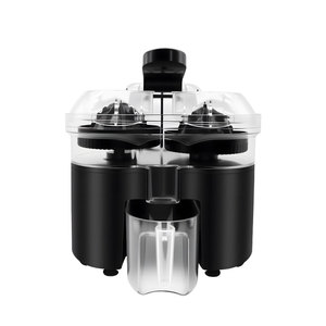 Thiết bị Nhà Báo Chí kép <span class=keywords><strong>Orange</strong></span> Máy ép trái cây có thể tháo rời các bộ phận điện citrus Máy ép trái cây cho nhà bếp và ngoài trời dễ dàng hoạt động - Product Image 1