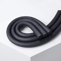 Tube d'isolation flexible en mousse de caoutchouc, matériau thermique haute performance pour conduits de ventilation