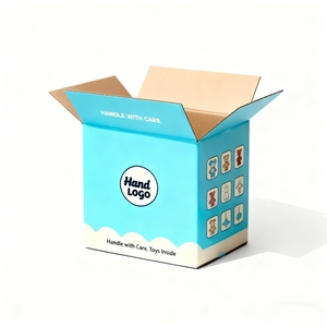 Boîte en <span class=keywords><strong>carton</strong></span> ondulé d'expédition à double paroi de <span class=keywords><strong>transport</strong></span> logistique de fret personnalisé de grande taille pour cadeau et <span class=keywords><strong>transport</strong></span> - Product Image 4
