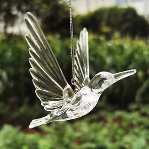 סיטונאי חמוד עיצוב שקוף תליית אקריליק ציפור תליוני עבור חתונה & אירוע תקרת קישוט