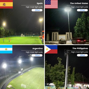 18m 25m 30m High Mast <b>Flood</b> <b>Light</b> Pole Football Led Stadium Lighting Stadium <b>Light</b> Poles - Product Image 2