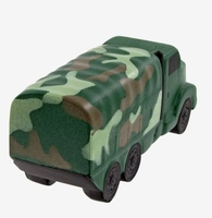 Vente chaude pas cher logo personnalisé promotionnel imprimé Camouflage camion militaire jouets anti-stress