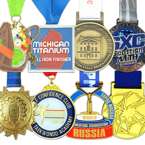 Fabricante de Medallas Deportivas de Metal Bronce en China, Medallas Personalizadas de Oro y <span class=keywords><strong>Plata</strong></span>, Exhibición de Medallas en Europa - Product Image 5