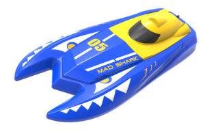 HOSHI N511 RC Boat <span class=keywords><strong>Mad</strong></span> Shark 1:47 Skytech Mini Boat 2,4G Control remoto Barco de alta velocidad Juguetes para niños Regalo - Product Image 3