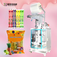 Machine d'emballage de tubes à sucettes glacées à grande vitesse pour jus/gelée/sucettes glacées