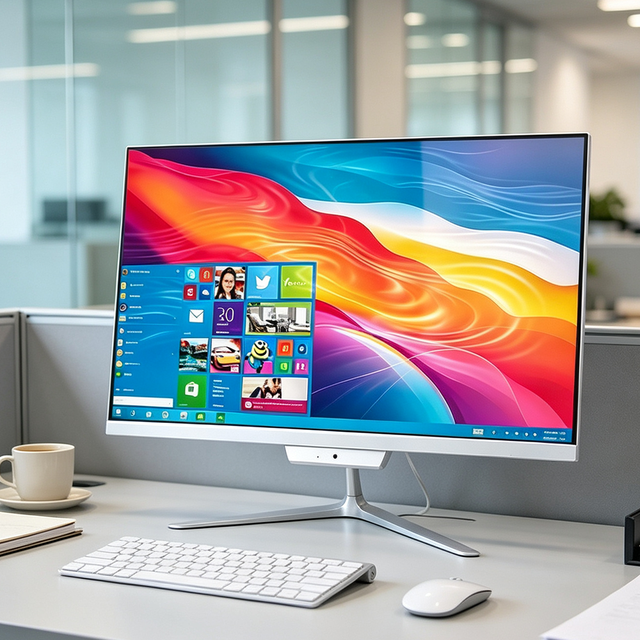 AIO Desktops Graphics Cards Computer Hardware with LCD Display All in One PC for Company