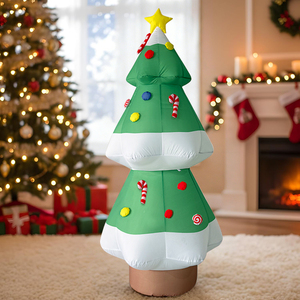 Albero di Natale Gonfiabile da 6 Piedi con Luci LED per Interni ed Esterni, Decorazione Natalizia da Giardino - Product Image 3