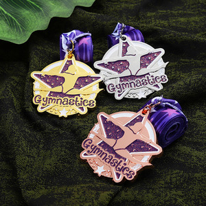 Tùy Chỉnh Huy Chương Đẹp Men Long Lanh Thể Dục Dụng Cụ Huy Chương Thể Thao Kim Loại Kẽm Hợp Kim Vàng Bạc Đồng 3D Giải Thưởng Kim Loại Huy Chương - Product Image 4