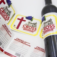 Étiquettes personnalisées pour bouteilles de vin, autocollants avec logo en feuille d'or, autocollants à chaud, autocollants en vinyle PP imperméables pour le vin