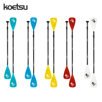 KOETSU Palettes simples en alliage d'aluminium à double tête Options colorées pour le stand-up Paddleboard Surfboard Paddle Sports