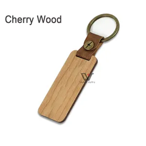 Hot Sale Mode Holz Schlüssel ring Custom Auto Schlüssel bund Leder Schlüssel bund