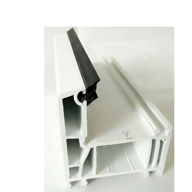 Panneau de PVC d'extrusion de Co rigide et flexible de profil en plastique d'Upvc pour la bande de cachetage de portes de fenêtres