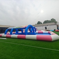 Grande piscine gonflable à baldaquin pour la location extérieure, piscine gonflable pour enfants