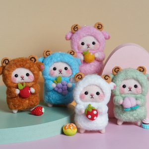 Handmade DIY 40-Color <strong>Wool</strong> Roving Set Educational Crafts Needle Felting Tools Cartoon Animals Kit for Children's Felt <strong>Craft</strong> - Product Image 4