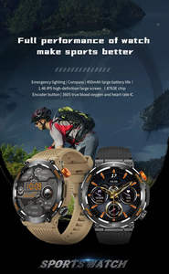 Reloj Inteligente Deportivo para Exteriores Hombre HT17 con Iluminación LED, Reloj Inteligente con Llamadas Bluetooth para Hombres y Mujeres - Product Image 2