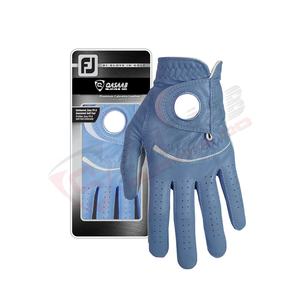 Wholesale-Colorful Breathable Cabretta Leather Golfing Custom-Personalized Canvased Golf <b>Gloves</b> - Product Image 2