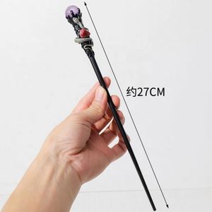 Baguette magique en cristal artisanale avec des pierres précieuses en aventurine verte et en cristal blanc pour le cosplay, les sorcières et les sorciers - Product Image 2