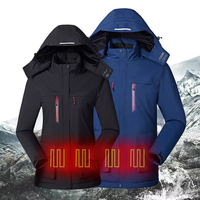 Veste chauffante légère à batterie électrique rechargeable, imperméable et isolée pour hommes et femmes