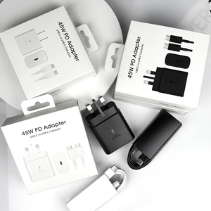 Caricatore da Muro USB-C di Alta Qualità, Ricarica Rapida 45W PD per <span class=keywords><strong>Samsung</strong></span> <span class=keywords><strong>Galaxy</strong></span> <span class=keywords><strong>S22</strong></span> S23 <span class=keywords><strong>Ultra</strong></span> Note 10, Adattatore per Telefoni Cellulari - Product Image 1