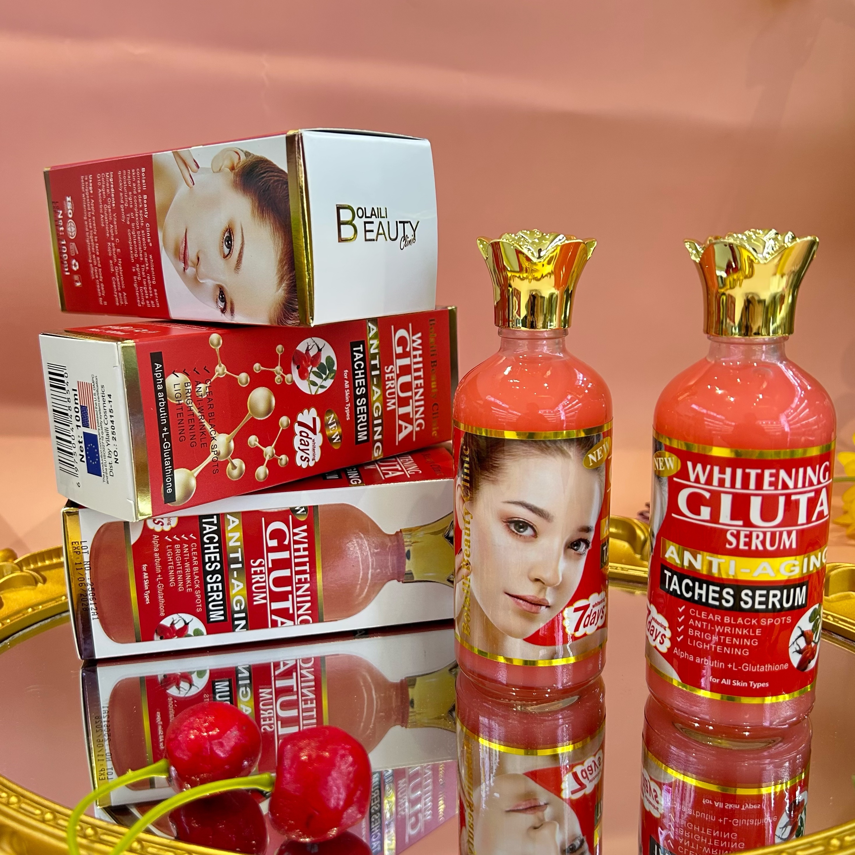 glutathione whitening serum price Wholesale Anti-Aging Face 7 Day Brightening Skin Care Clear Dark Spots Taches Serum Peptides: What are they,