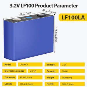 LF100LA LFP Lifepo4バッテリー6000サイクル3.2V 100Ah電気エネルギーソーラーストレージ - Product Image 3