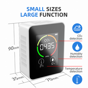 Monitor de Calidad del Aire Infrarrojo Portátil Ggele con Wifi, Detector de Dióxido de Carbono CO2, Medidor de CO2 de Pared, Analizador de Gases - Product Image 3