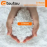 OTAUTAU 150/180/210/240L Remplissage de billes EPS pour pouf 2/3 pieds, coussin de 3-5mm en polyester, chaise pouf, motif scène de neige TL001