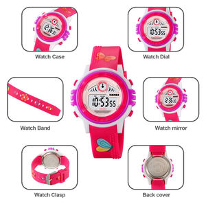 SKMEI Cute Cartoon LED Light Cronómetro Reloj para niños 50m Impermeable Niños Relojes de pulsera digitales para niños <span class=keywords><strong>Niñas</strong></span> Reloj <span class=keywords><strong>Despertador</strong></span> - Product Image 2