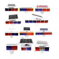 Clignotant LED solaire Flash Flèche de trafic Voyant d'avertissement