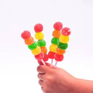 22g corda em forma de fruta aromatizado doces macios Q goma elástica lanche pirulito de doces infantil