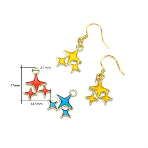 Star <b>Charms</b> Zinc Alloy Mixed Colors Jewelry Accessories For DIY Pendants Keychains <b>Bag</b> <b>Charms</b> - Product Image 2