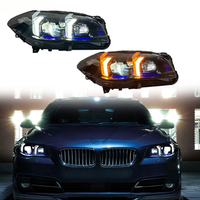 Neues Upgrade Schlangenaugen-Stil LED DRL Scheinwerfer 5er Serie F10 2011-2017 Zweifarbig 4000K Tagfahrlicht Plug & Play 4000 Lm